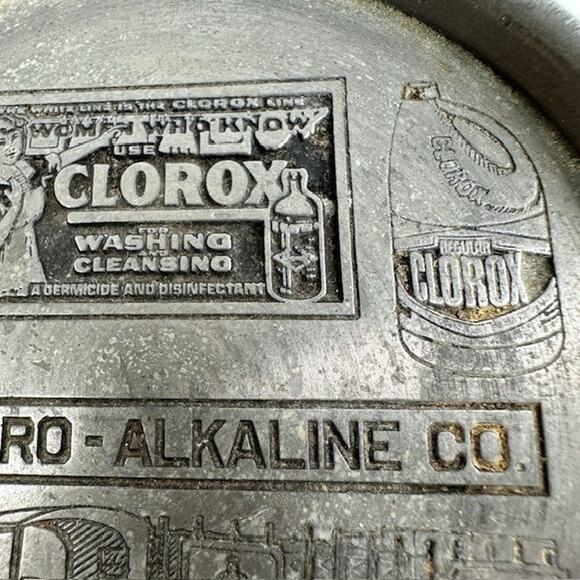 Clorox Co 75th Anniversary Advertisement Pewter (3) Drink Coasters Cork Backing - Picture 9 of 16
